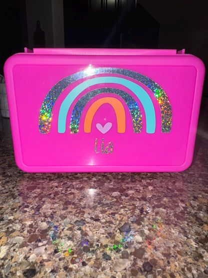 Back To School Pencil Case, Personalized Pencil Box, Girls School Supplies, Monogram Pencil Box, Personalized Storage Box