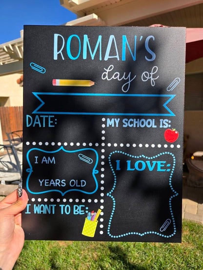 First Day of School Sign reusable, Back to School Chalkboard Sign, Milestone Chalkboard, 1st day of school sign, Last day of school sign