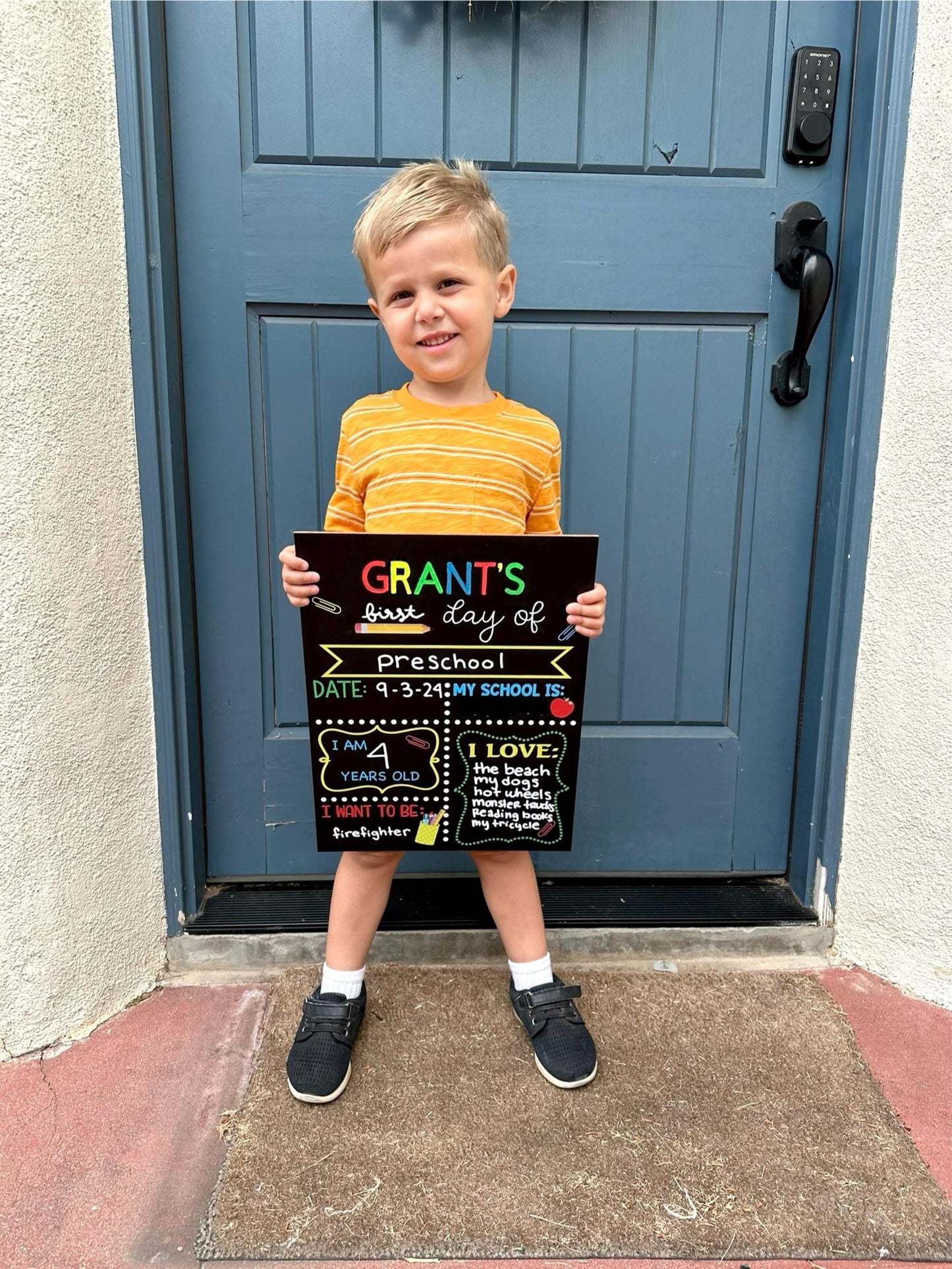 First Day of School Sign reusable, Back to School Chalkboard Sign, Milestone Chalkboard, 1st day of school sign, Last day of school sign