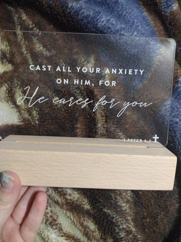 Bible Verse LED Light • Custom LED Night Light • Favorite Bible Verse • LED Frame • New Home Gift • Christmas Gift Christian • BVL01