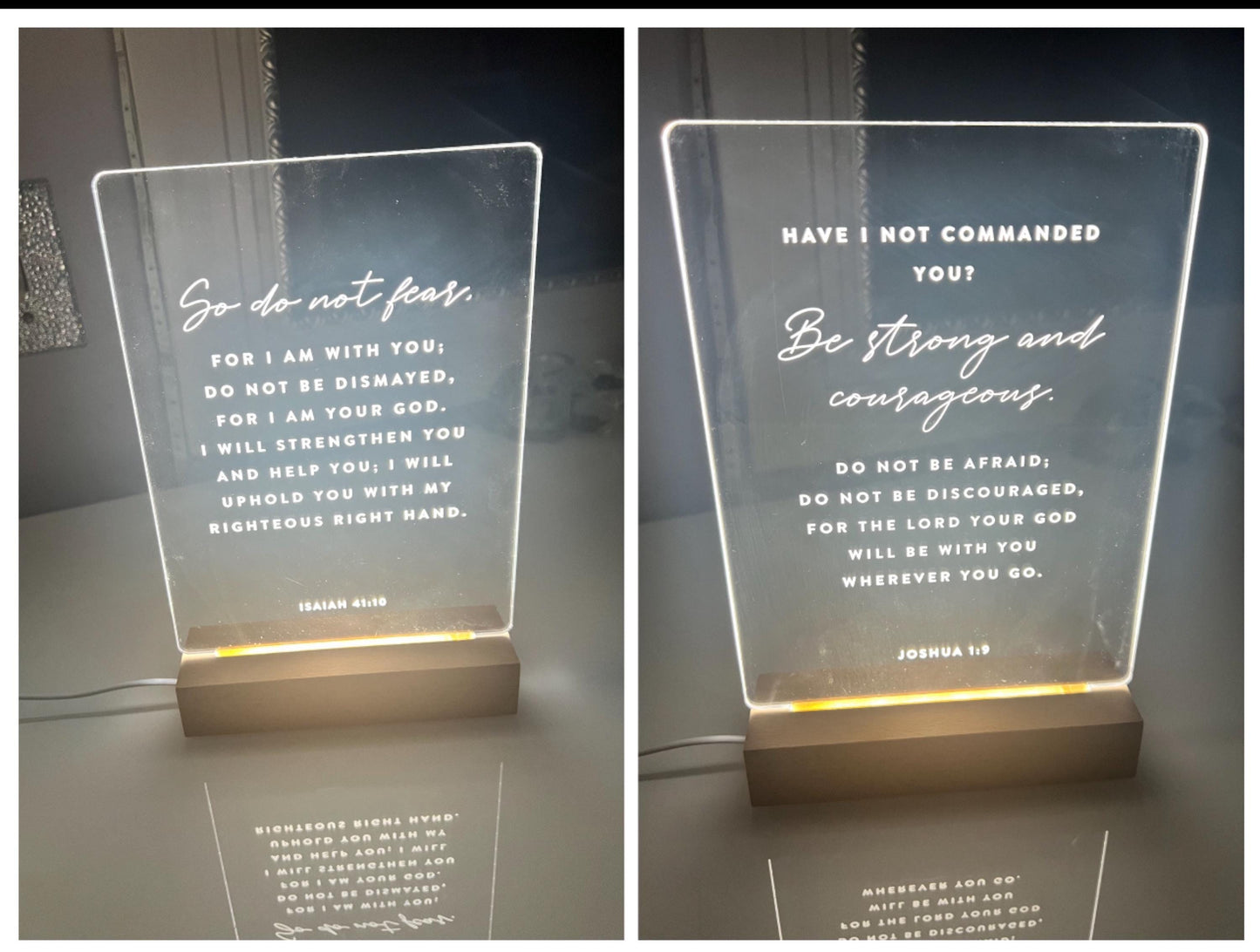 Bible Verse LED Light • Custom LED Night Light • Favorite Bible Verse • LED Frame • New Home Gift • Christmas Gift Christian • BVL01