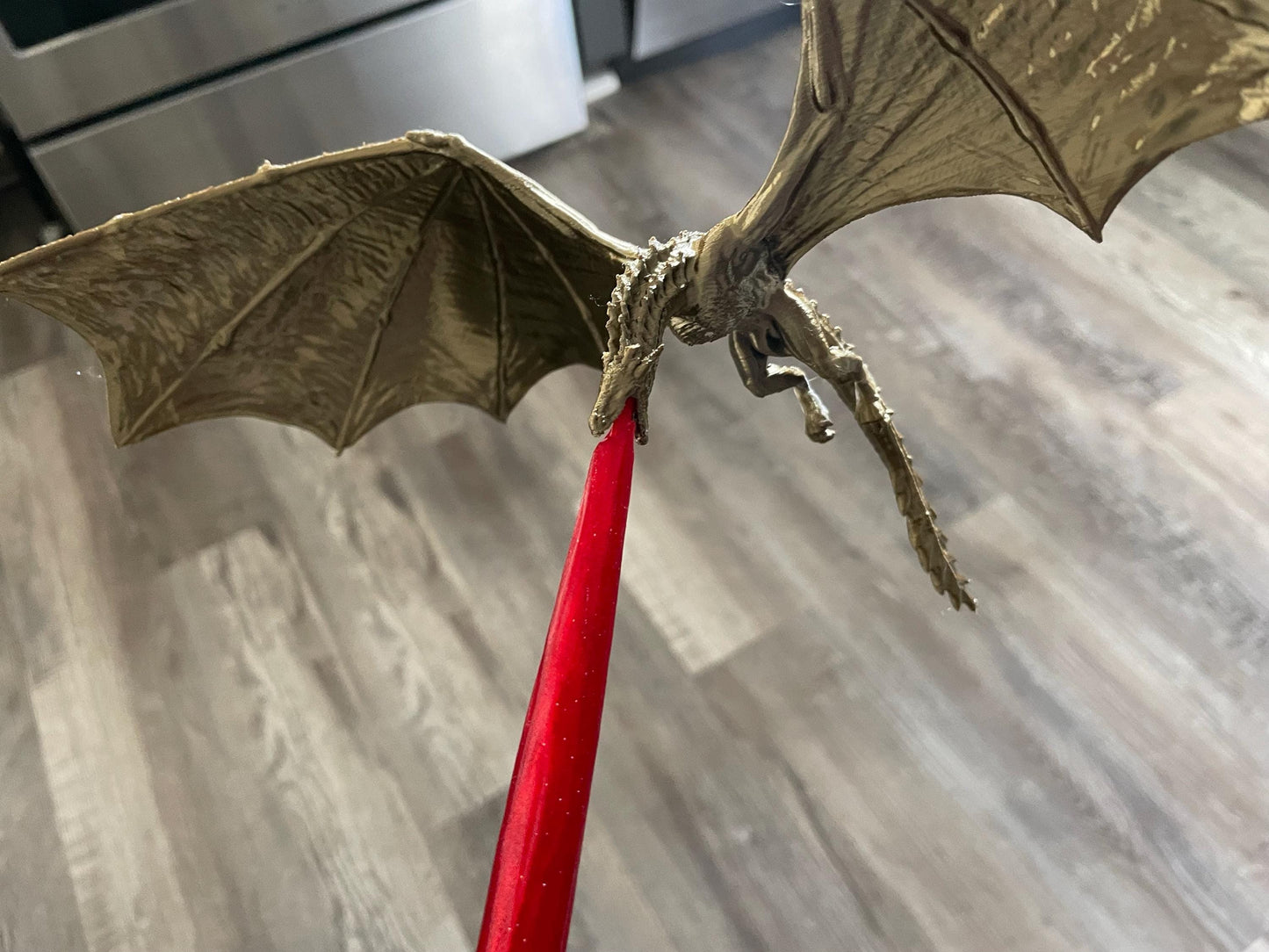 Fly-By Fire Breathing Dragon Bookshelf Decor - Fantasy Display for Dragon Lovers | Dragon Book Shelf Decor | Graduation Gift | Graduate Gift