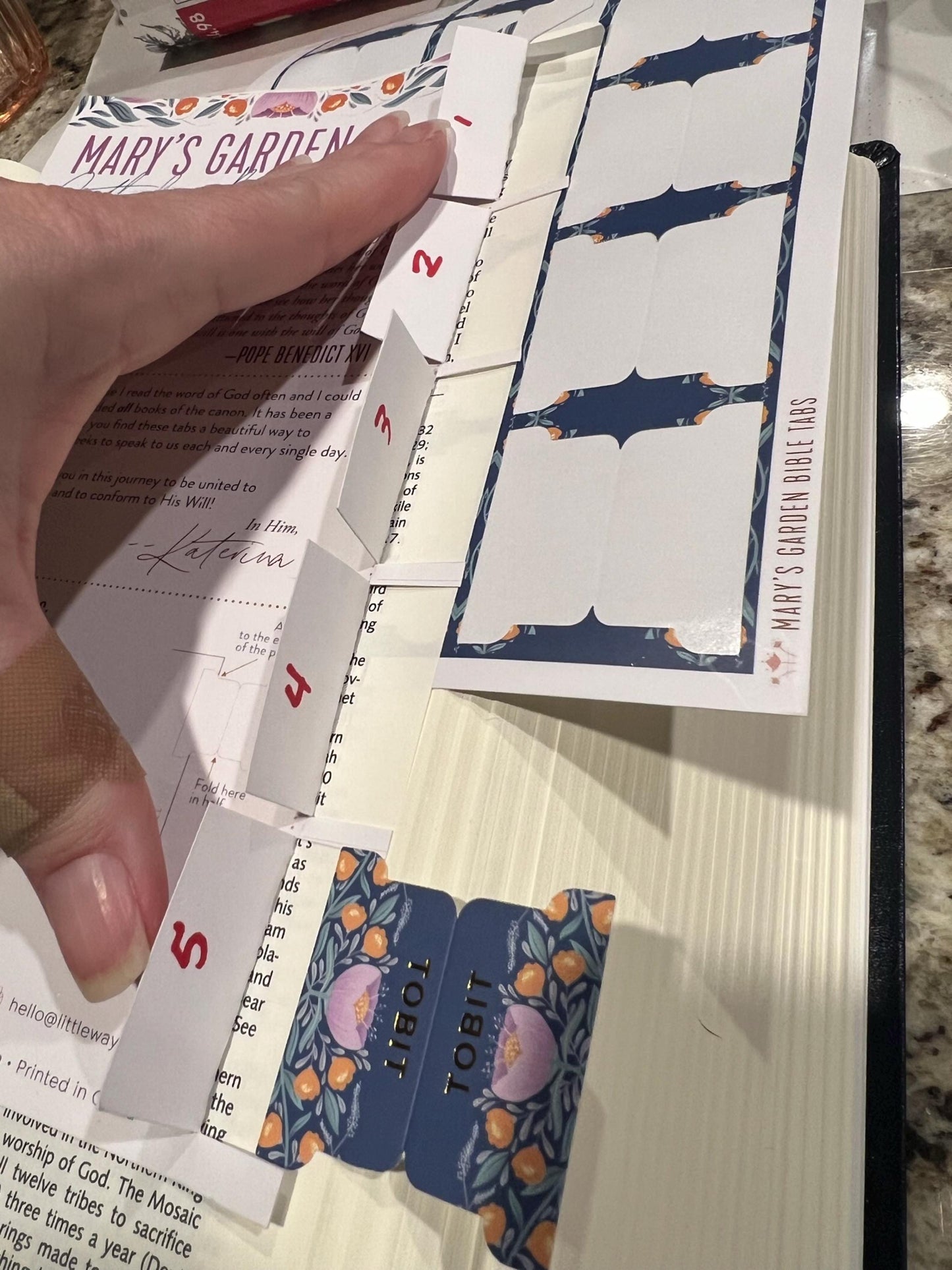 Mary's Garden Catholic Bible Tabs