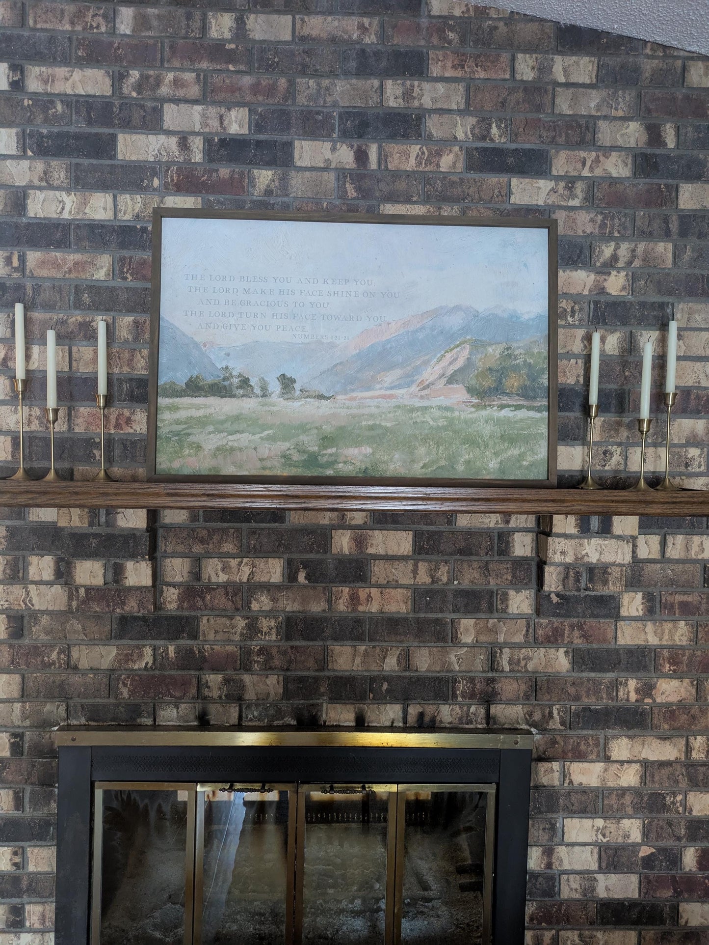 Christian Wall Art | Bible Verse Wall Art | May The Lord Bless You And Keep You | The Blessing Kari Jobe Canvas Wall Art Print  | F570