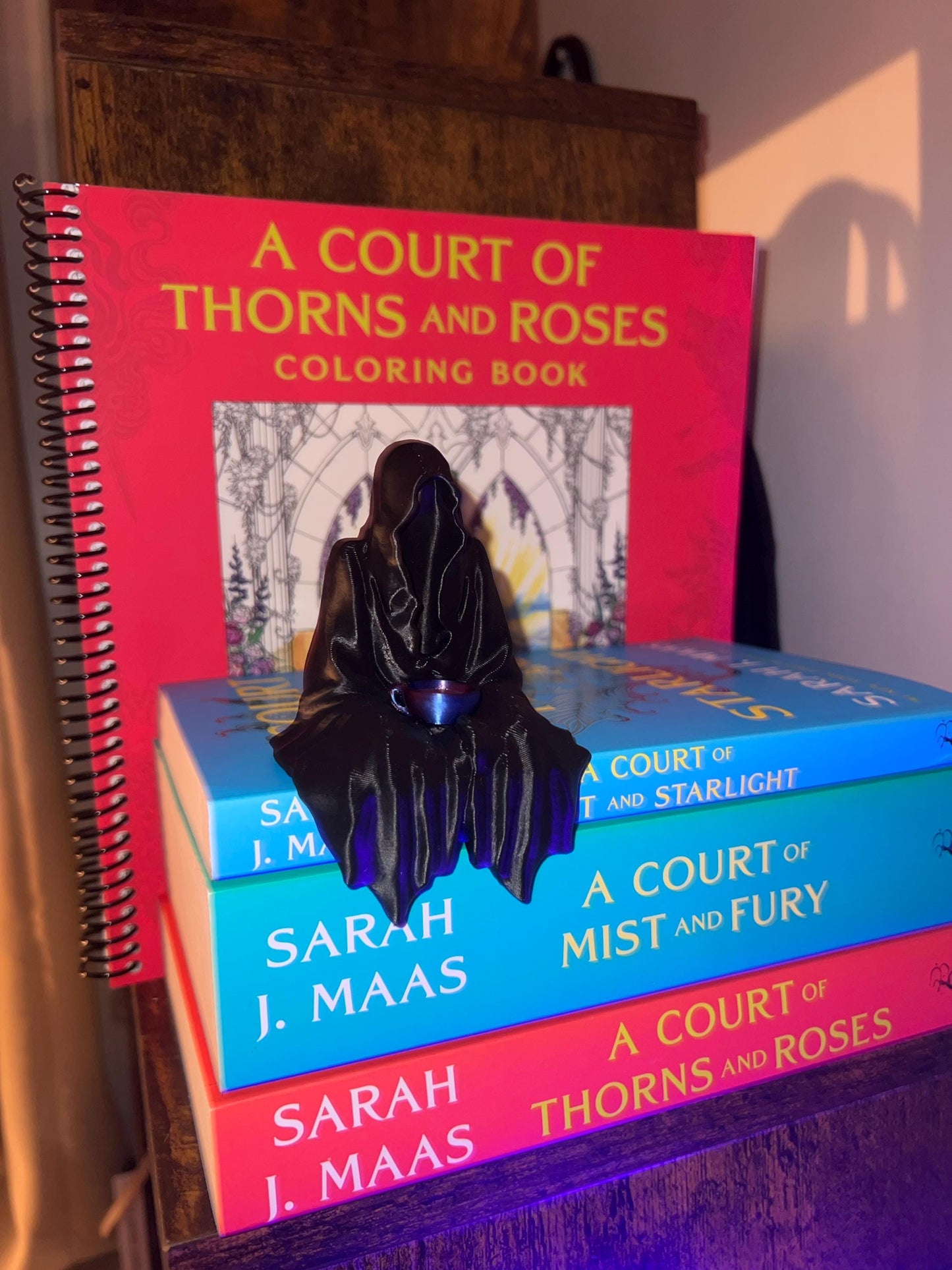 ACOTAR Suriel Bookshelf Accessory | Velaris Ghost Fantasy | Suriel Tea Court of Thorns