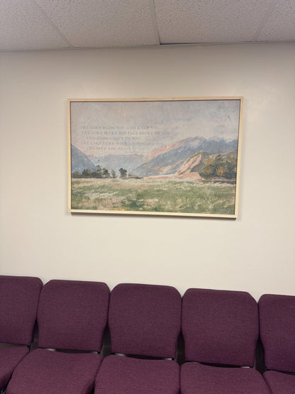 Christian Wall Art | Bible Verse Wall Art | May The Lord Bless You And Keep You | The Blessing Kari Jobe Canvas Wall Art Print  | F570