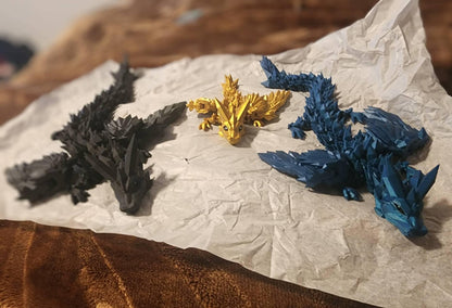 3D Printed Dragon | Articulated Fourth Wing Inspired Dragons | Bookshelf Decor | Fidget Spinner | Tairn Sgaeyl Andarna | Reader Gift Idea