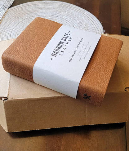 NIV Handbound Large Print Leather Bible | Full Grain, Personalized, Red Letter