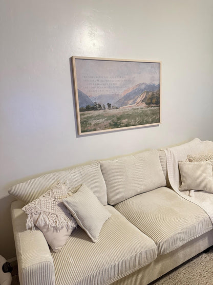 Christian Wall Art | Bible Verse Wall Art | May The Lord Bless You And Keep You | The Blessing Kari Jobe Canvas Wall Art Print  | F570