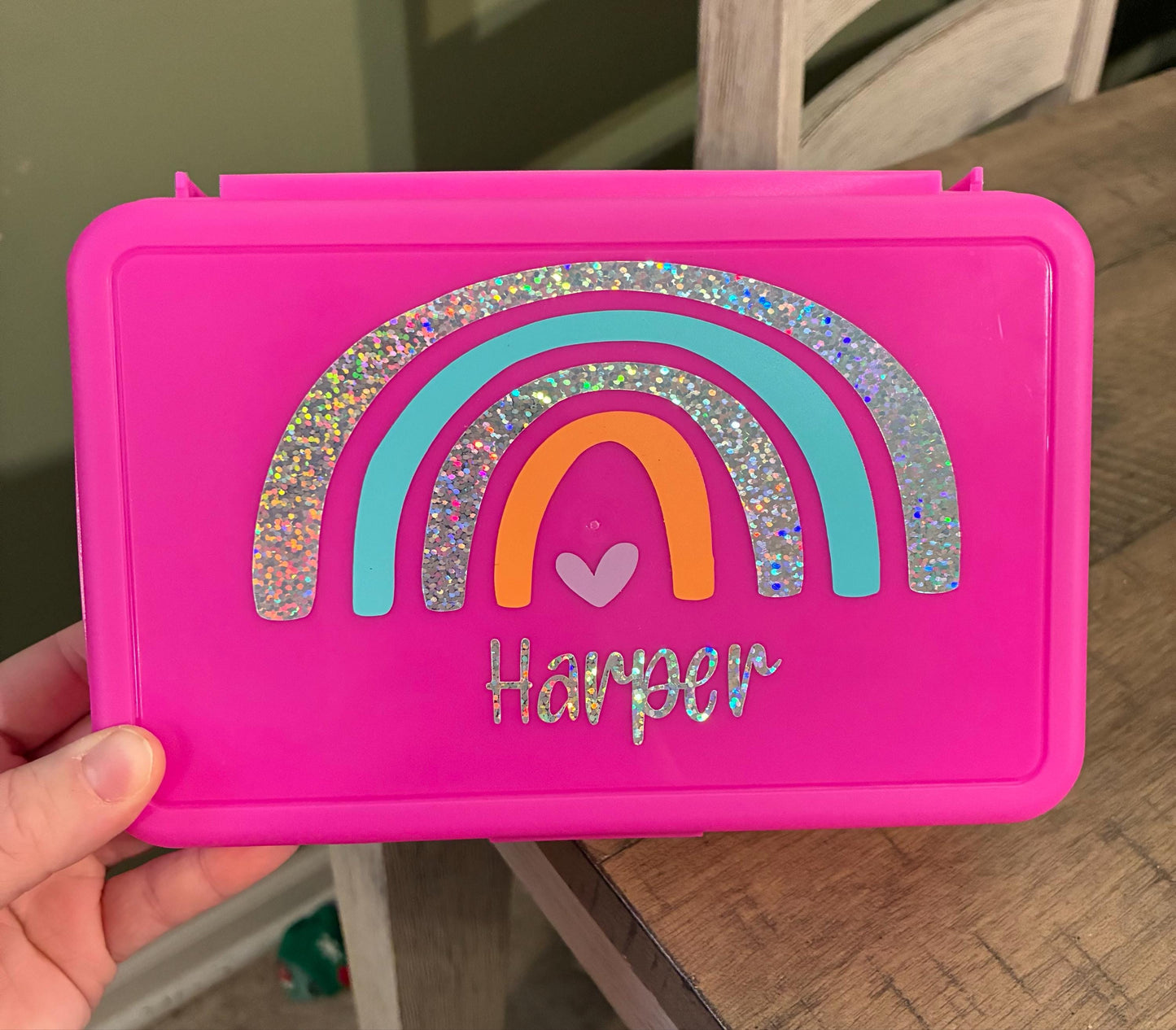 Back To School Pencil Case, Personalized Pencil Box, Girls School Supplies, Monogram Pencil Box, Personalized Storage Box