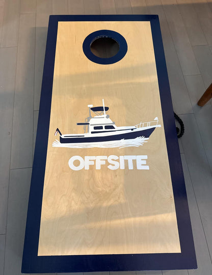 Custom Cornhole Boards, Company logo, Sport, College, House Divided, Monogram, Cornhole Set with Bags, Housewarming Gift