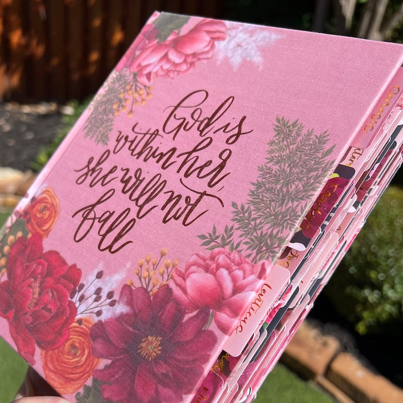 Beautiful NIV , Journaling, Notes Bible with Gorgeous handcrafted laminated Bible Tabs with gold lettering