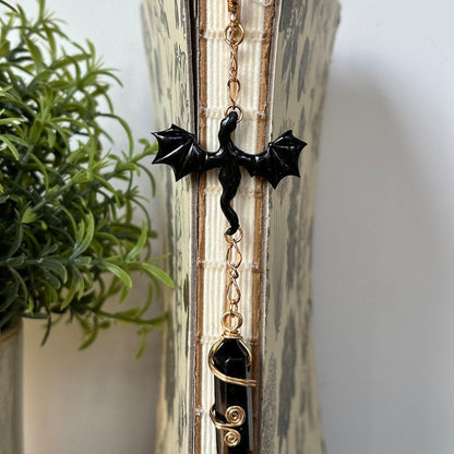 Black Dragon Rider Bookmark