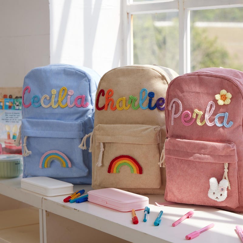 Custom Backpack for Kids and Toddlers Personalized School Bags First Day of School Gifts Children Gifts 2025