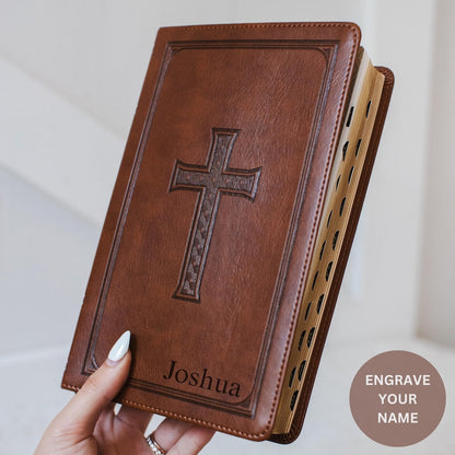 Custom Engraved Bible Personalized Christian Gift for Baptism Custom Name Engraved KJV Bible for Men Gift for Confirmation Bible Custom KJV