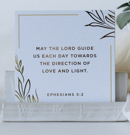 Gold Foil | Scripture Cards | Devotional Cards | Housewarming | Bible Verse Cards
