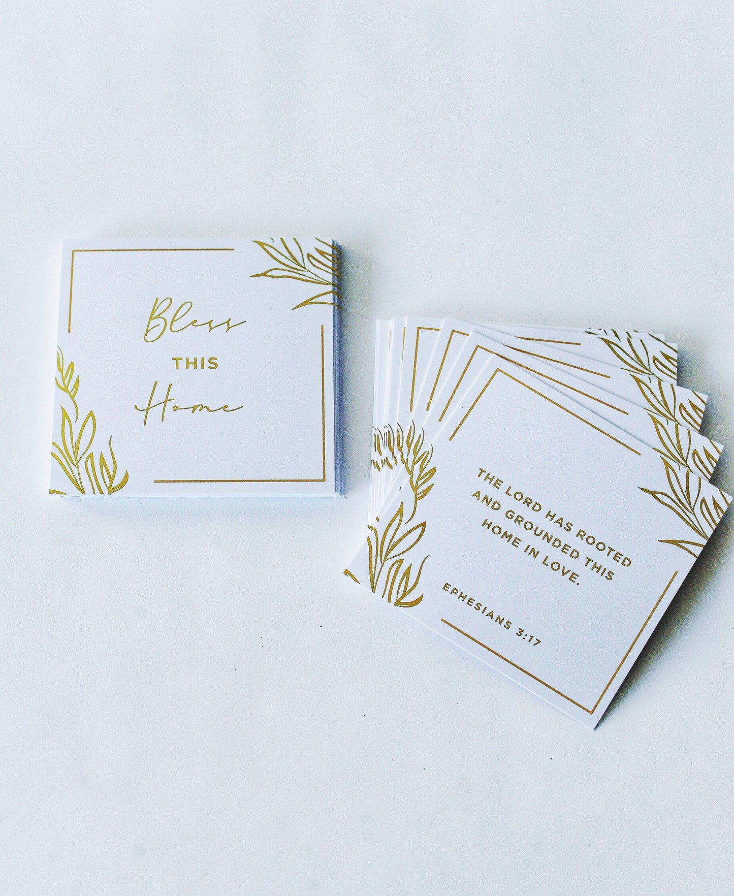 Gold Foil | Scripture Cards | Devotional Cards | Housewarming | Bible Verse Cards