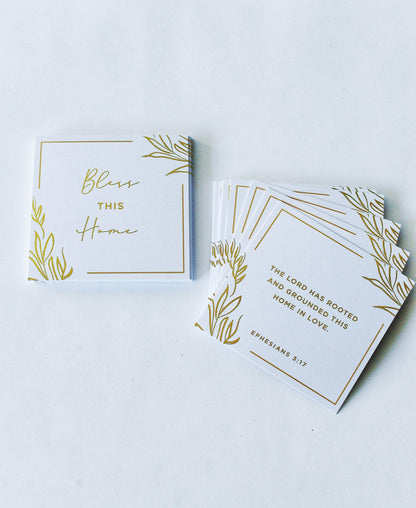 Gold Foil | Scripture Cards | Devotional Cards | Housewarming | Bible Verse Cards