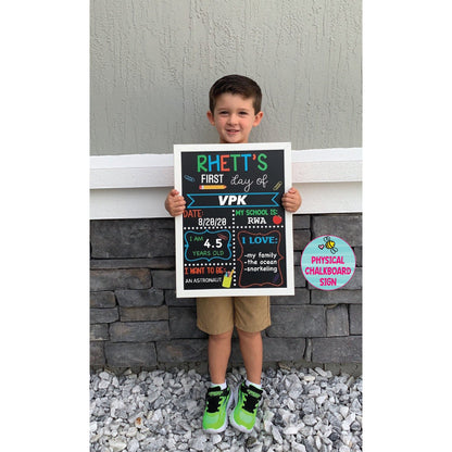 First Day of School Sign reusable, Back to School Chalkboard Sign, Milestone Chalkboard, 1st day of school sign, Last day of school sign