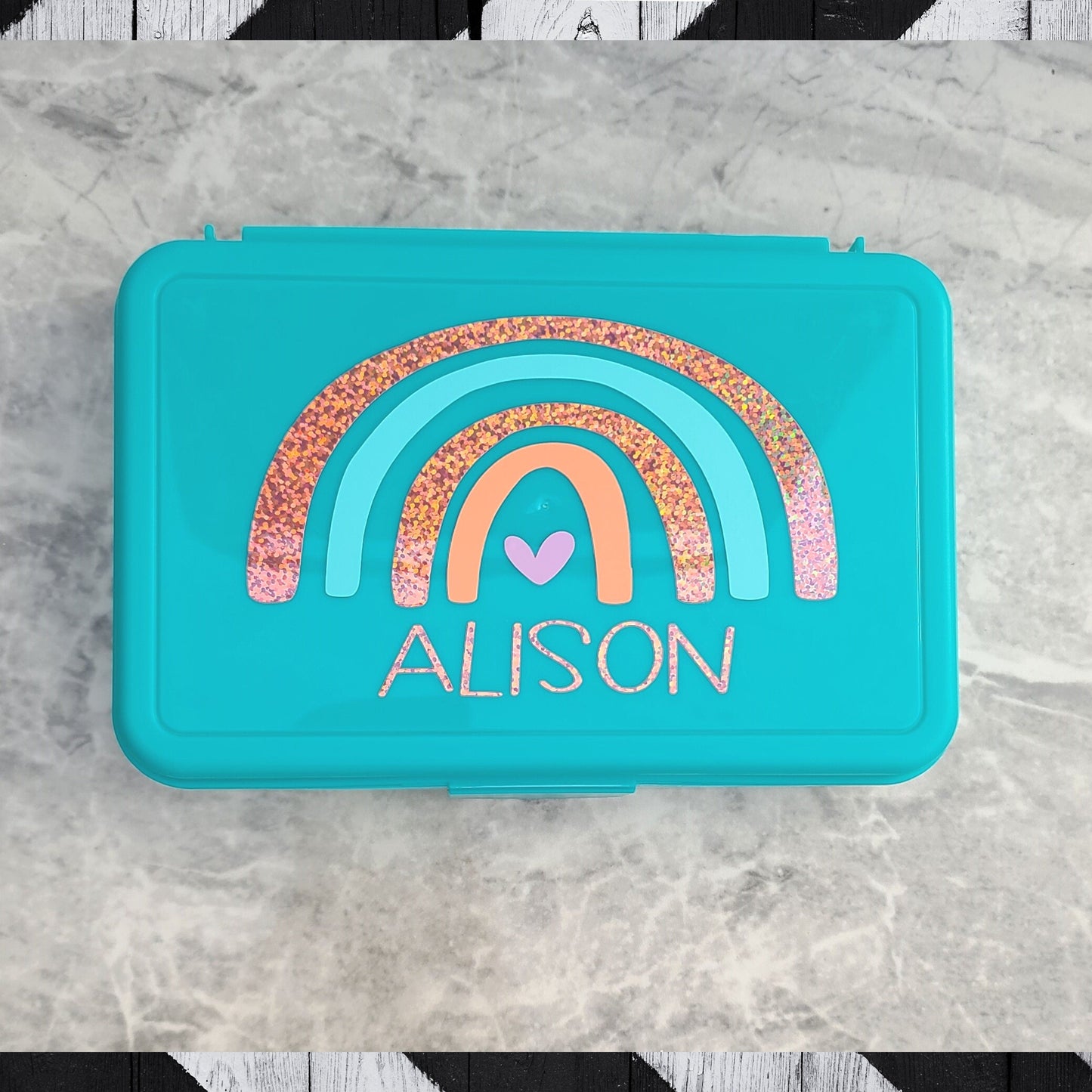 Back To School Pencil Case, Personalized Pencil Box, Girls School Supplies, Monogram Pencil Box, Personalized Storage Box