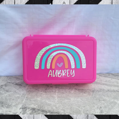 Back To School Pencil Case, Personalized Pencil Box, Girls School Supplies, Monogram Pencil Box, Personalized Storage Box