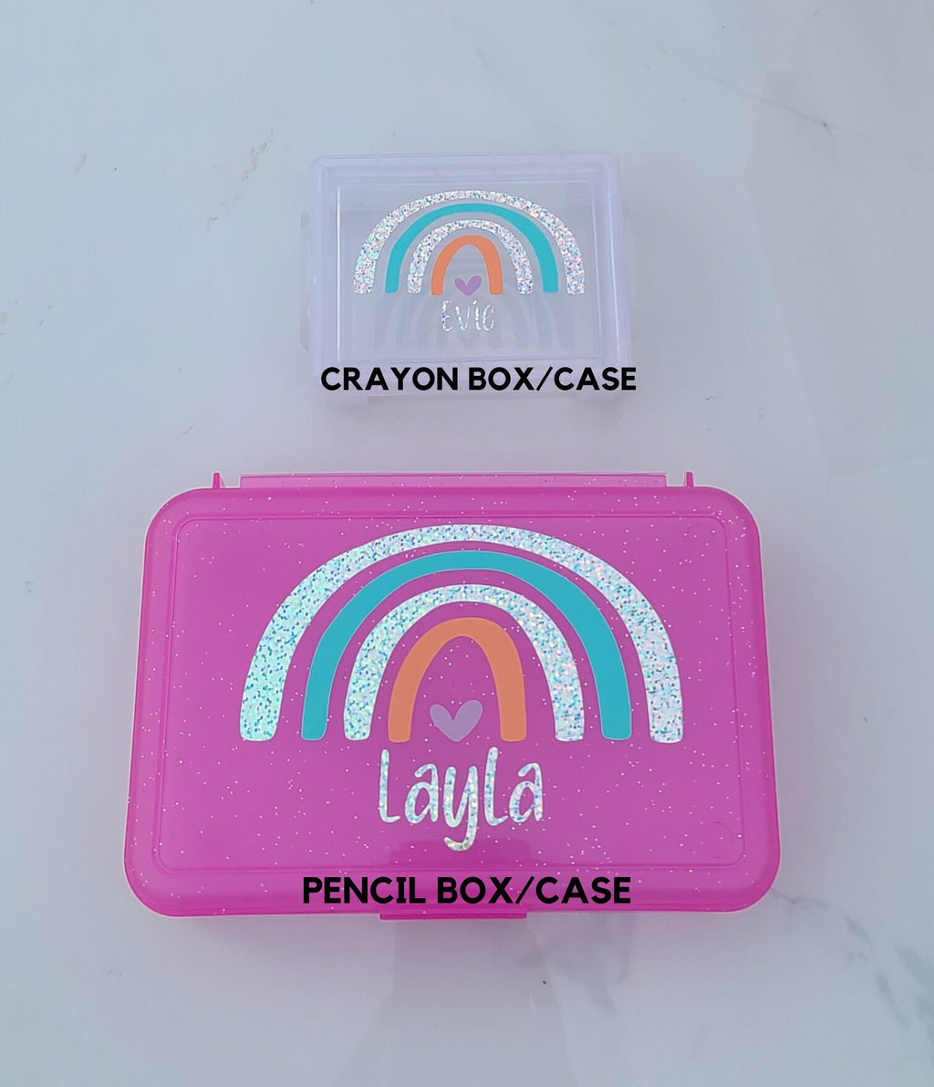 Back To School Pencil Case, Personalized Pencil Box, Girls School Supplies, Monogram Pencil Box, Personalized Storage Box