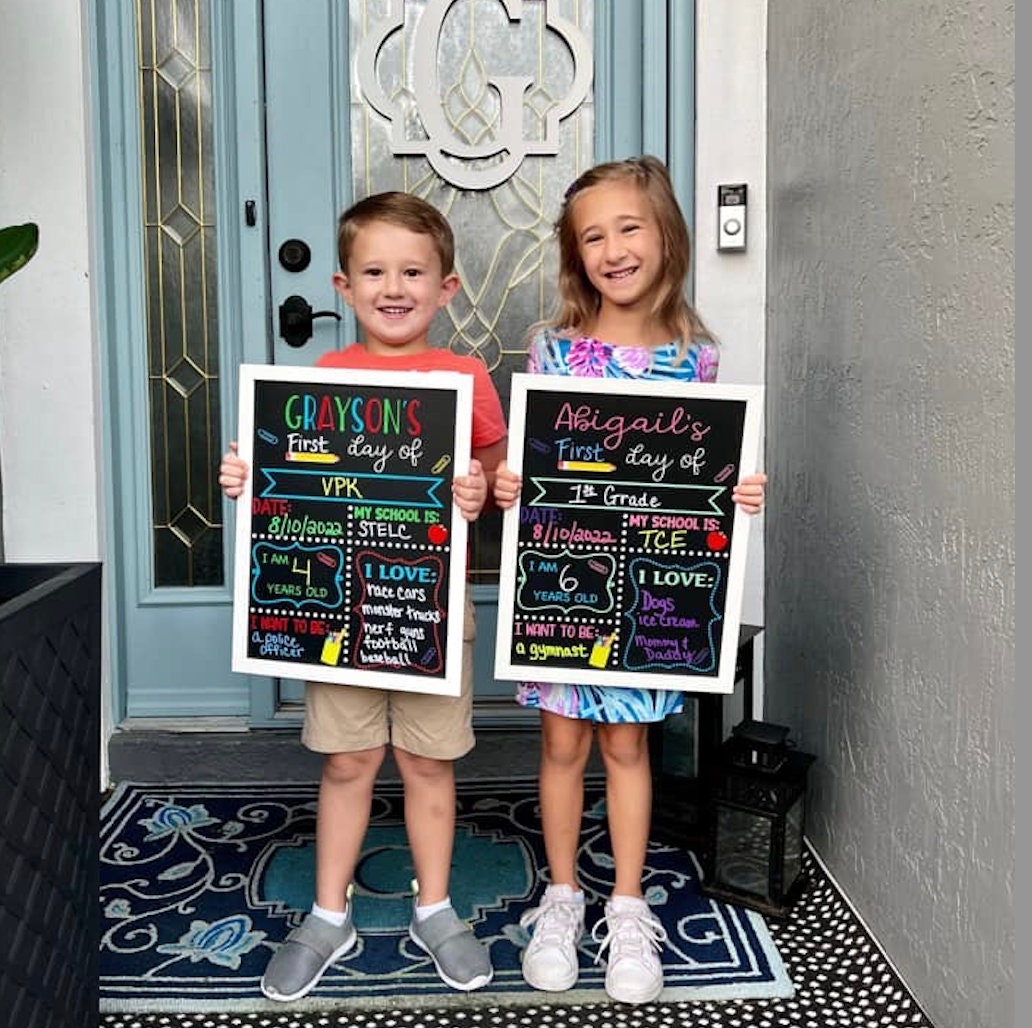 First Day of School Sign reusable, Back to School Chalkboard Sign, Milestone Chalkboard, 1st day of school sign, Last day of school sign