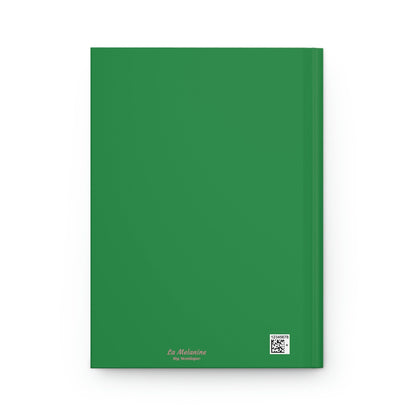 Personalized (Green Cover/Pink Dress Soror )Hardcover Journal Matte | Diary | Pink and Green | 1908 | AKA Inspired | Sorority Gifts