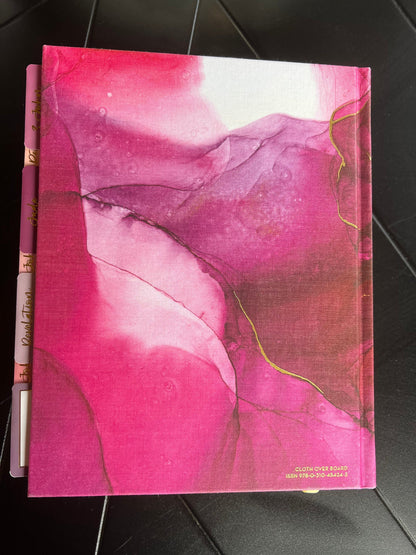 Gorgeous NIV Pink Marble Bible with TABS, Cloth over Board, Art Gilded Edges, Red Letter, Comfort Print
