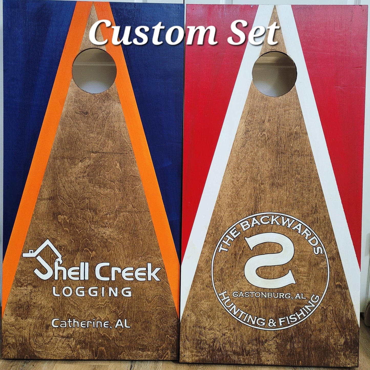 Custom Cornhole Boards, Company logo, Sport, College, House Divided, Monogram, Cornhole Set with Bags, Housewarming Gift
