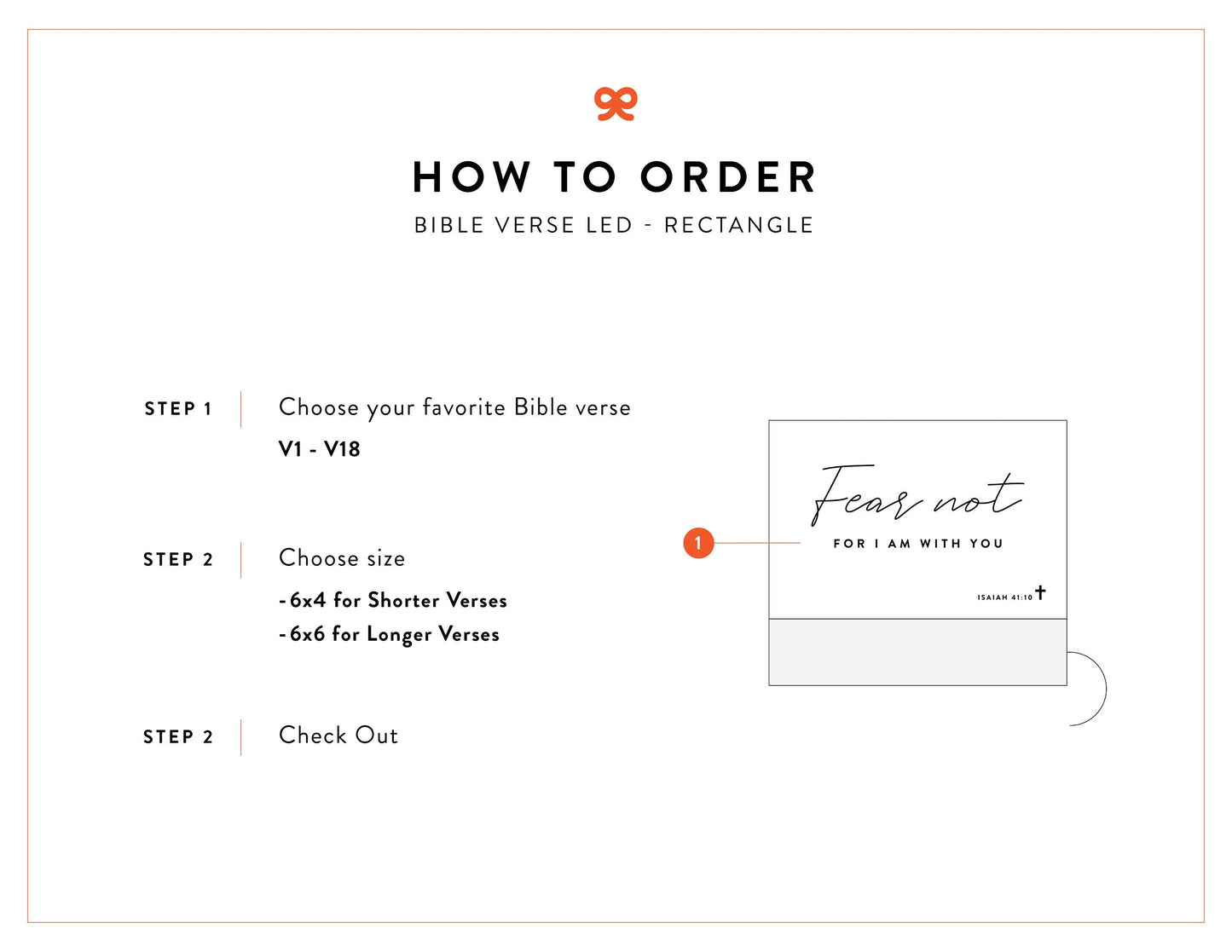 Bible Verse LED Light • Custom LED Night Light • Favorite Bible Verse • LED Frame • New Home Gift • Christmas Gift Christian • BVL01