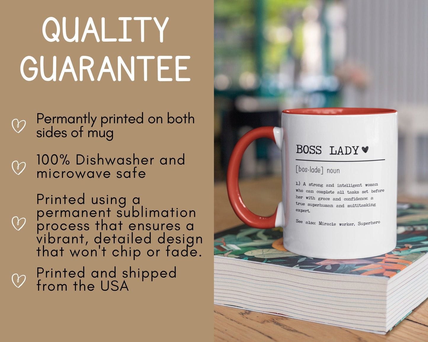 Boss Lady Mug, Boss Mug For Women, Boss Day Gift For Women, Gifts For Boss Female, Custom Boss Gift, Boss Lady Definition Mug