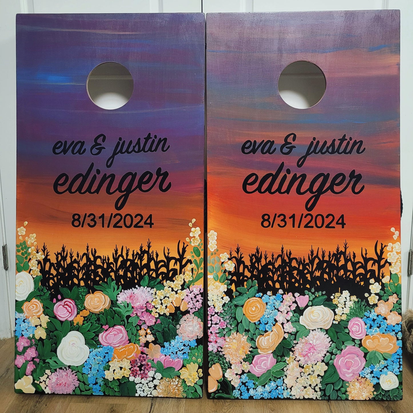 Custom Cornhole Boards, Company logo, Sport, College, House Divided, Monogram, Cornhole Set with Bags, Housewarming Gift