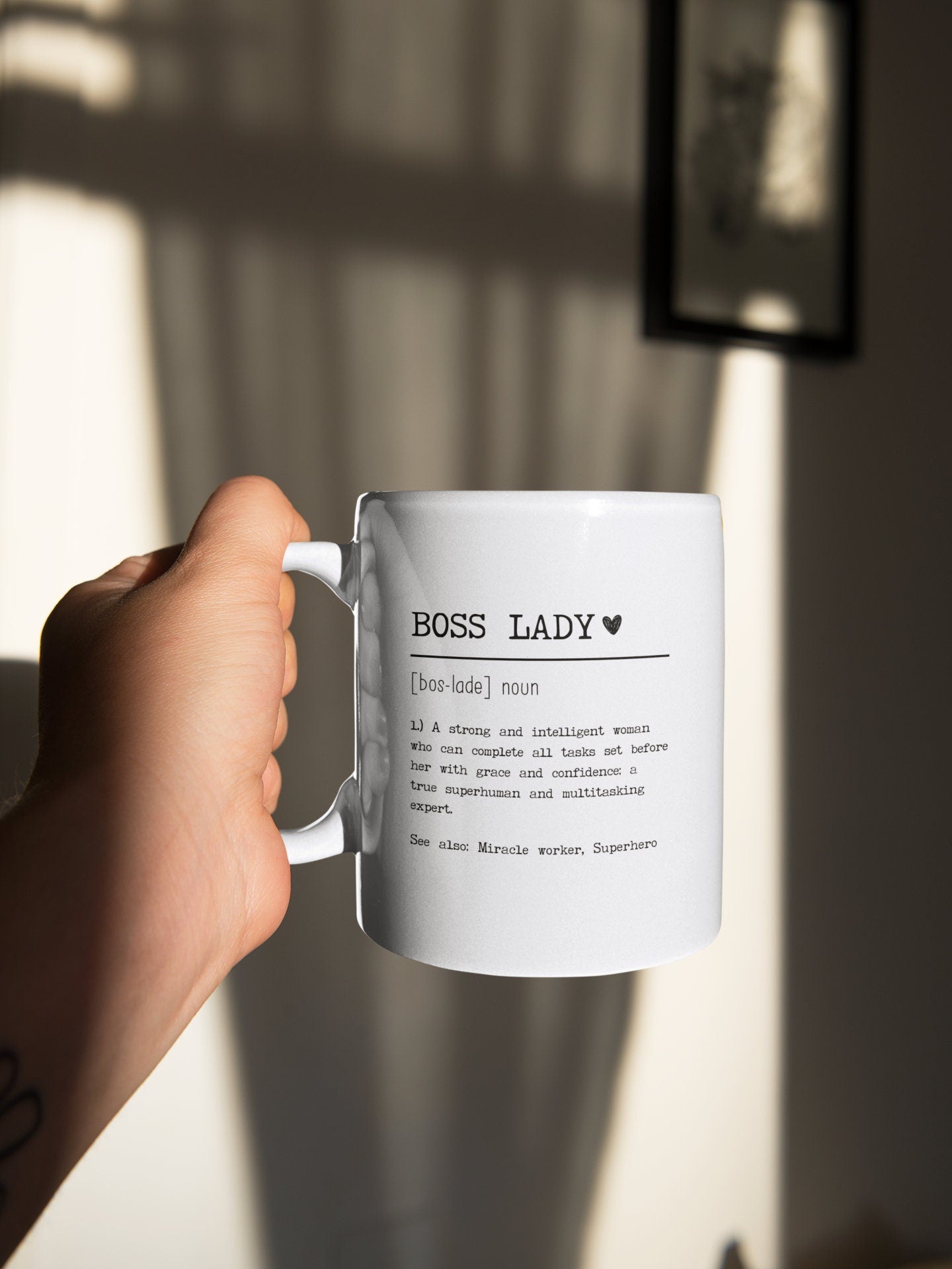 Boss Lady Mug, Boss Mug For Women, Boss Day Gift For Women, Gifts For Boss Female, Custom Boss Gift, Boss Lady Definition Mug