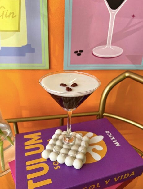 Espresso Martini Candle Realistic, 9oz Coffee Candle, Birthday/Christmas/Wedding Gift for Her/Espresso Martini Lovers/Coffee Lovers