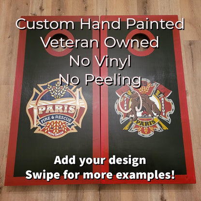 Custom Cornhole Boards, Company logo, Sport, College, House Divided, Monogram, Cornhole Set with Bags, Housewarming Gift