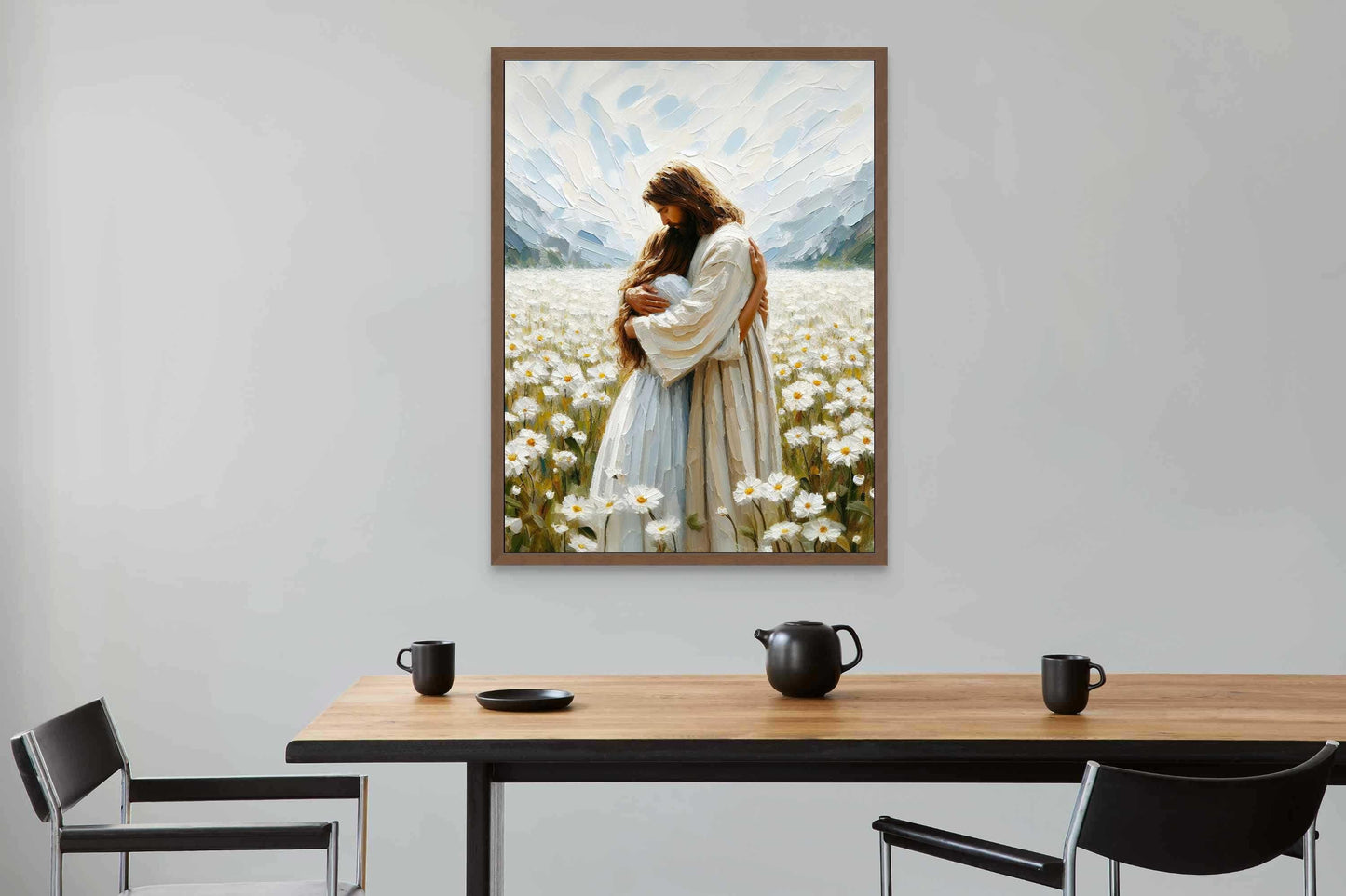 His Love, Christian Wall Art, Jesus Hugging Woman, Jesus Art, LDS Prints, Bible Art, Jesus with Woman, Jesus Wall Art, Christian Printable