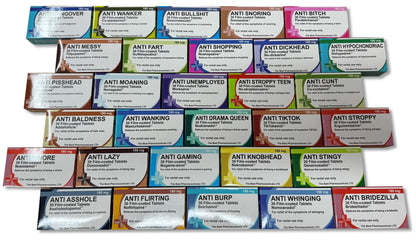 (Sets of 2) Novelty Joke Pill Tablet Box - Fun Rude Xmas/Birthday Gift - Funny Prank Present