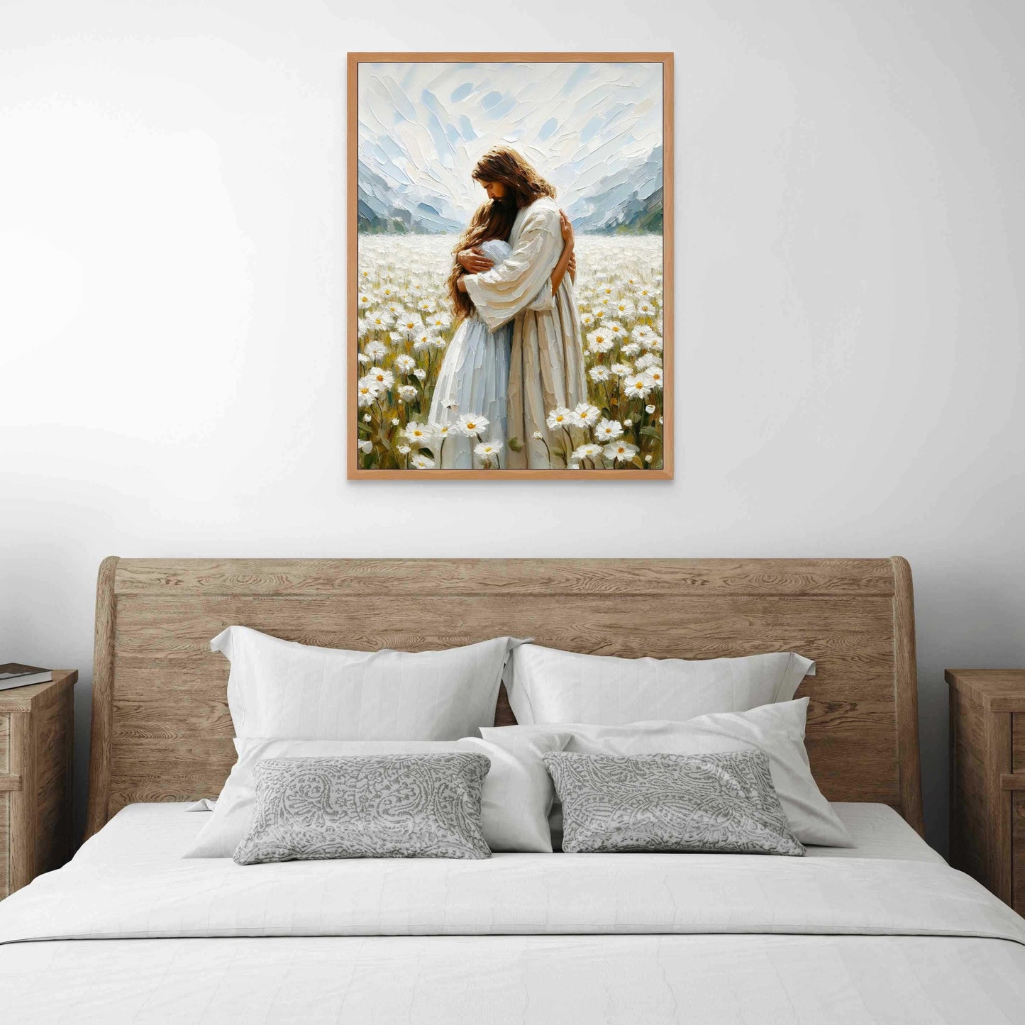 His Love, Christian Wall Art, Jesus Hugging Woman, Jesus Art, LDS Prints, Bible Art, Jesus with Woman, Jesus Wall Art, Christian Printable