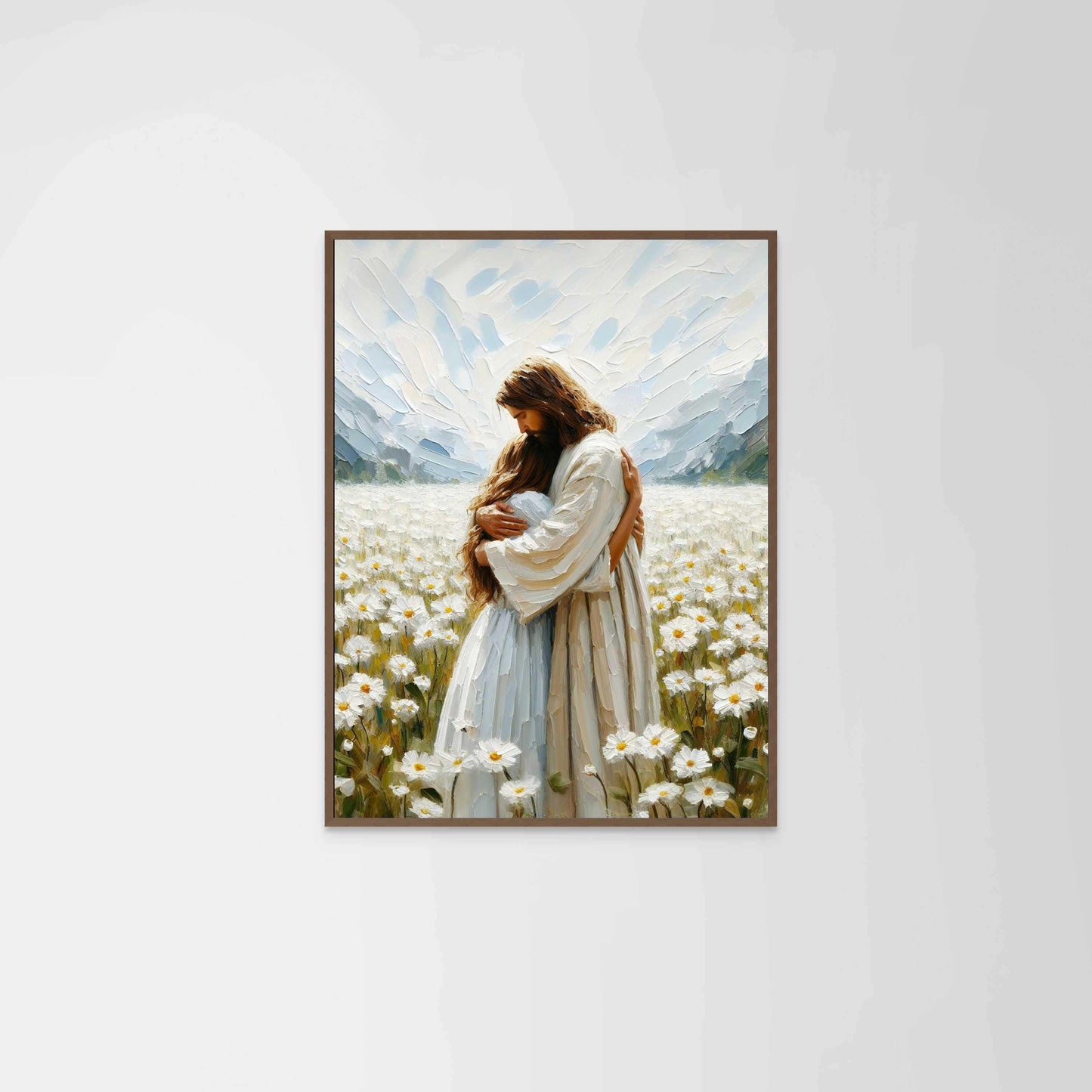 His Love, Christian Wall Art, Jesus Hugging Woman, Jesus Art, LDS Prints, Bible Art, Jesus with Woman, Jesus Wall Art, Christian Printable
