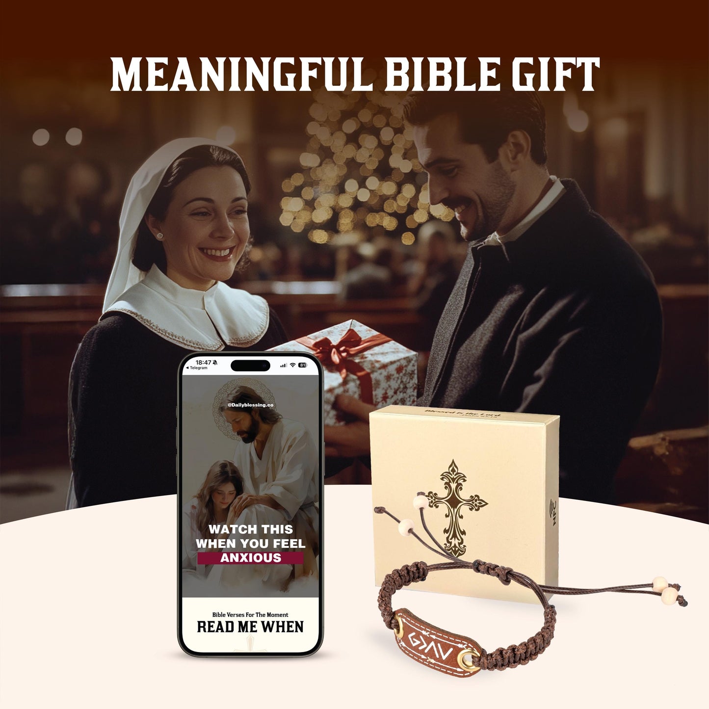 Christian Gifts, Daily Bible Verse Bracelet, NFC Bracelet, Wearable Bible Bracelet, Christian Daily Bible Verse Bracelet, Bible Verse GDAV