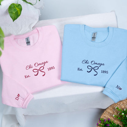 Custom Embroidered Girl's Trip 2025 Sweatshirt | Matching Besties Sweater | Custom Sorority Shirt | Custom Coquette Text Hoodie |