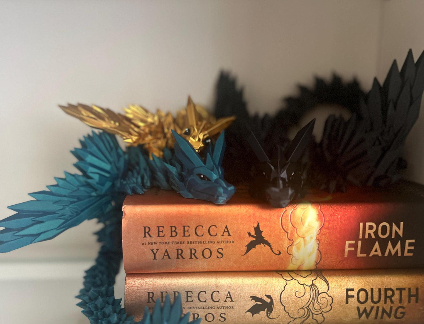 3D Printed Dragon | Articulated Fourth Wing Inspired Dragons | Bookshelf Decor | Fidget Spinner | Tairn Sgaeyl Andarna | Reader Gift Idea