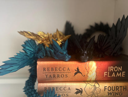 3D Printed Dragon | Articulated Fourth Wing Inspired Dragons | Bookshelf Decor | Fidget Spinner | Tairn Sgaeyl Andarna | Reader Gift Idea