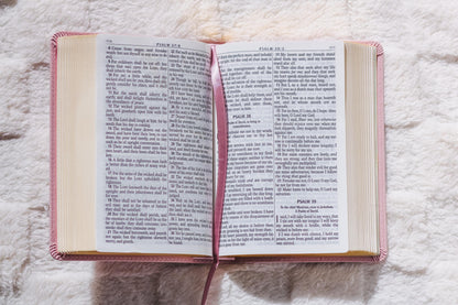 Custom Name Pink Bible with Name Engraved Customized Bible Gift for Women Bible Study Gift KJV Engraved Bible Gift for Christian Women