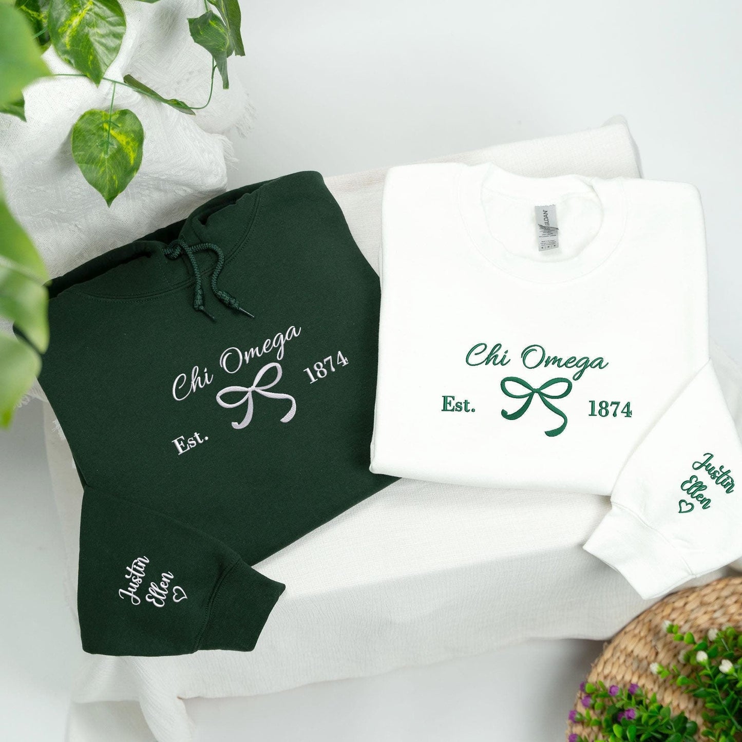 Custom Embroidered Girl's Trip 2025 Sweatshirt | Matching Besties Sweater | Custom Sorority Shirt | Custom Coquette Text Hoodie |