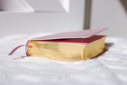 Custom Name Pink Bible with Name Engraved Customized Bible Gift for Women Bible Study Gift KJV Engraved Bible Gift for Christian Women