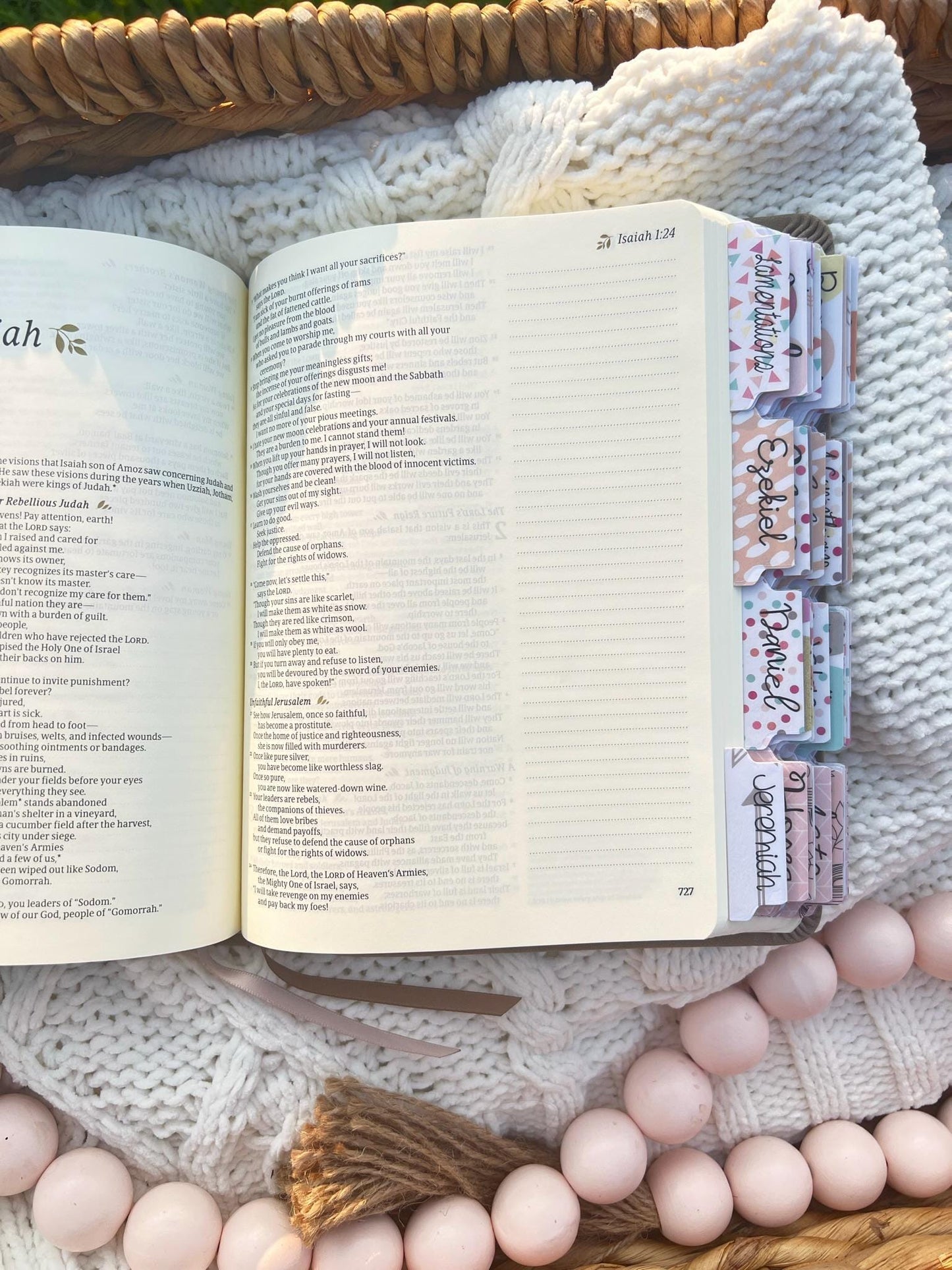 Birthflower NLT PERSONALIZE Bible, nlt Bible, Bible with Installed Laminated Tabs,  NLT Gift Bible, Holy Bible, Bible Tab Package Hosana Revival, Birthmonth