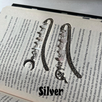 Crystal Hook Bookmark | Dragon | Fairy | Sun and Moon Bookmark | Fantasy Bookmark | Wire Bookmark | Gifts for Readers | Custom Bookmark