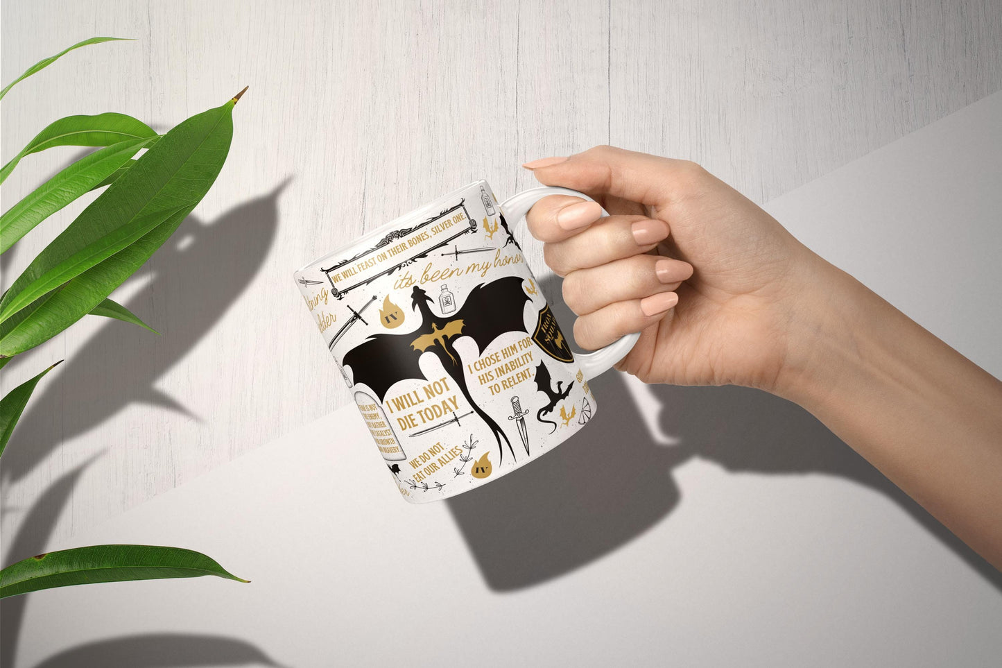 Fourth Wing Quote Mug Fantasy Bookish Gift, Dragon Rider Coffee Cup, Basgiath War College Merch, Violet Sorrengail and Xaden Riorson Fan